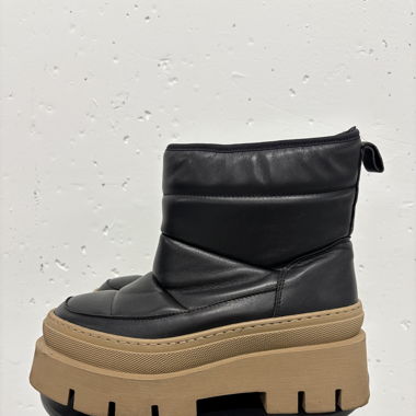 Pavement gefütterte Boots Gr. 36 Plateau schwarz 