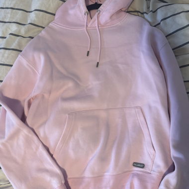 Rosa Hoodie mit Kapuze