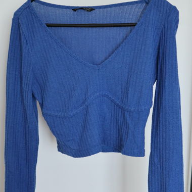 Top crop blu SHEIN