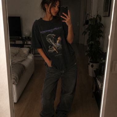 T-shirt graphique noir