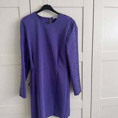 Robe lilas à manches longues 