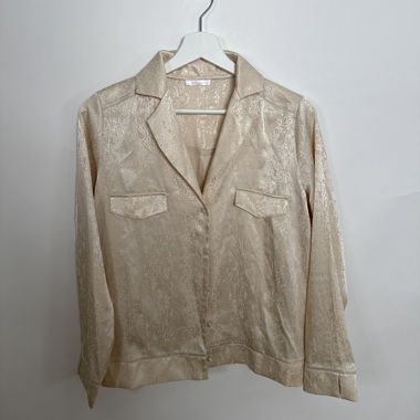 Camicia beige in raso Yamamay