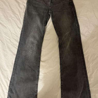 Jeans H&M grigi a gamba dritta