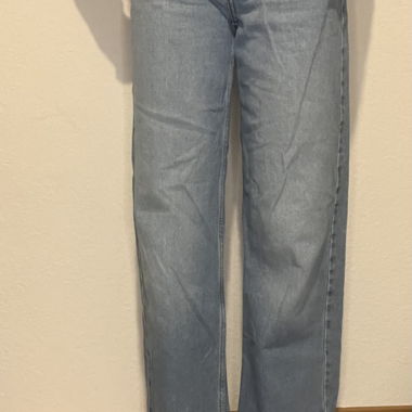 Jeans chiari a gamba larga