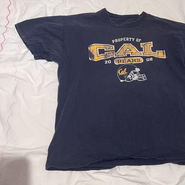 Blue t-shirt property of Cal 