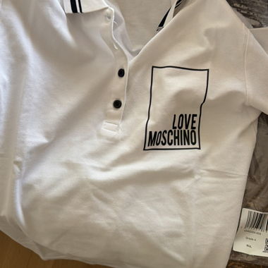Polo Love Moschino bianca