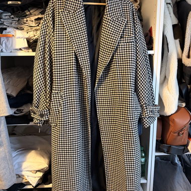 Cappotto bianco e nero - Zara