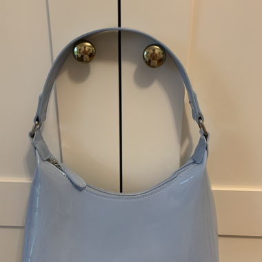 LeGer Patent Leather Handbag in Light Blue