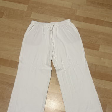 Leinenhose weiss, Stradivarius, Grösse L