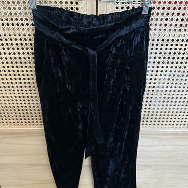Pantalon velours Zara Basic noir XS