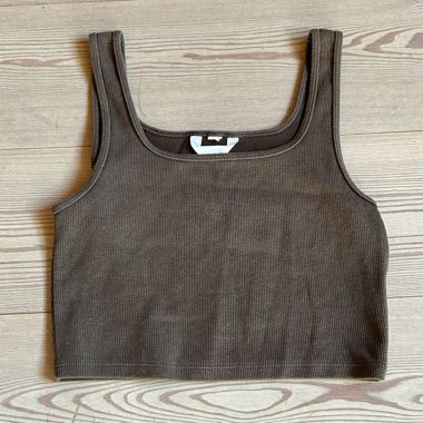 Brown crop top