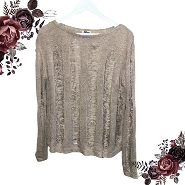 gothic holes pullover