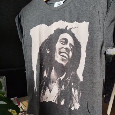 T-shirt Grigia Zion Rootswear Bob Marley