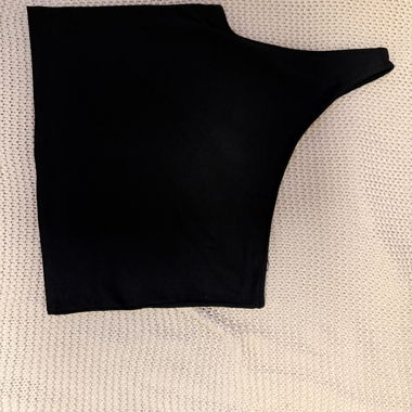Asymmetrical one-shoulder crop top
