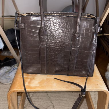 Petit sac cabas effet croco