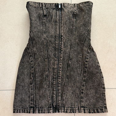 Jeans-Corsagenkleid