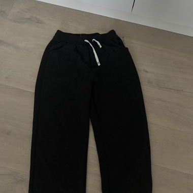 Pantaloni tuta neri con coulisse