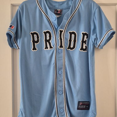 Blaues Pride Baseball-Trikot