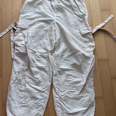 Beige Parachute-Pants