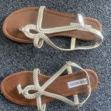 Gold Steve Madden Sandals