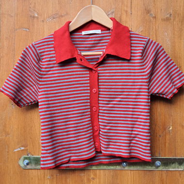 Striped Pull&Bear Poloshirt 