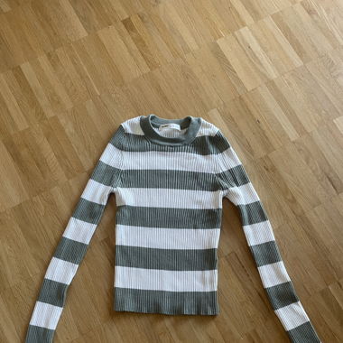 Green and white shirt