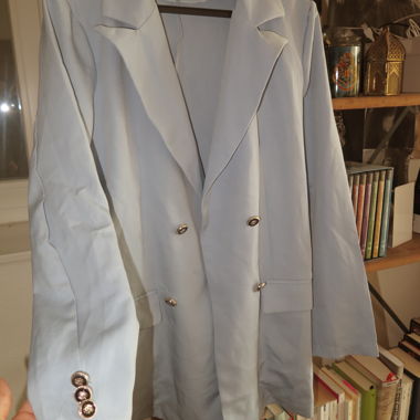 Oversize dünner Blazer Babyblau 