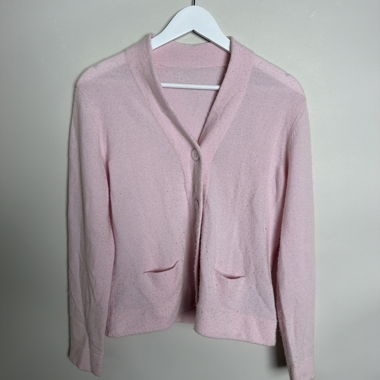 Gilet en maille rose