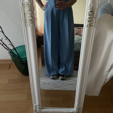 Zara Wide Blue Trousers
