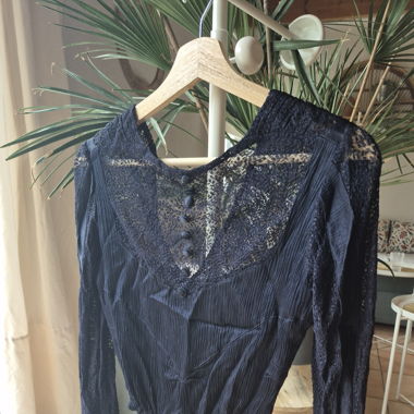 Crop Bluse Spitze  / Crop blouse dentelle