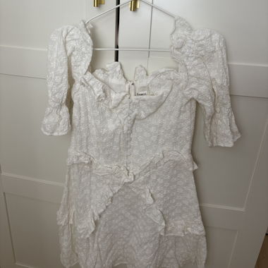 Weisses Spitze-Kleid sabo luxe