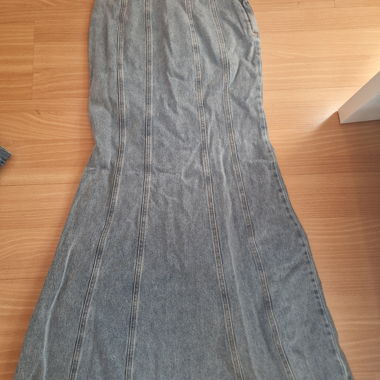 Gonna lunga in jeans