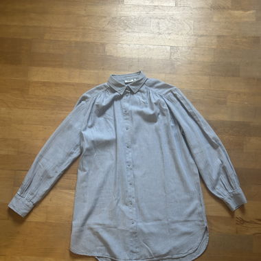 Sky/baby blue shirt/dress with belt