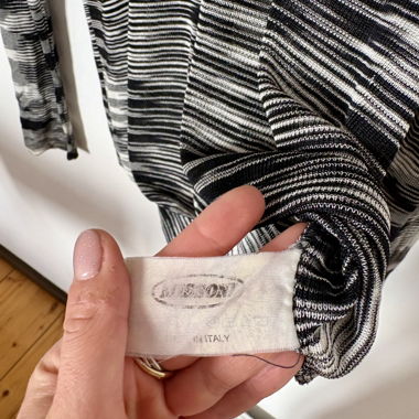 Pull léger à rayures manches longues Missoni