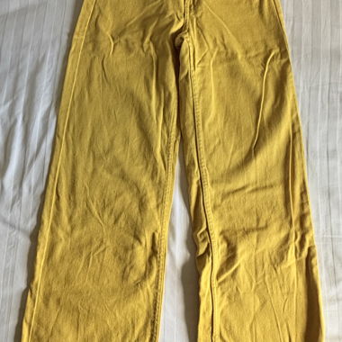 Pantalon en jean jaune