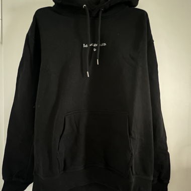 Black Hoodie with Embroidery