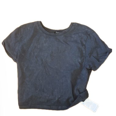 Schwarzes Crop T-Shirt