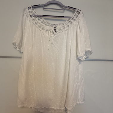 weisse bluse in grösse L 