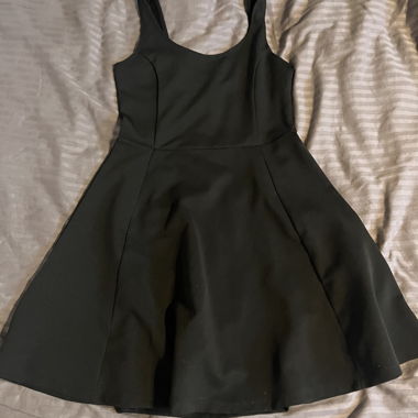 Black Slip Dress with Straps