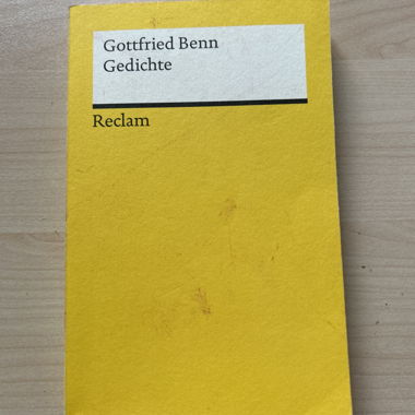 Poèmes de Gottfried Benn