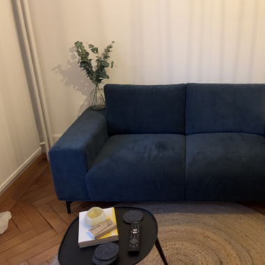3-Sitzer Sofa in Dunkelblau - Neuwertig!
