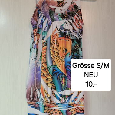 Vestito smanicato colorato S/M