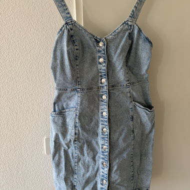 Robe en jean boutonnée Mango