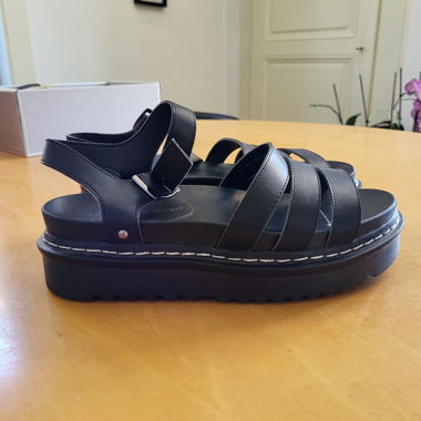 Sandali platform neri