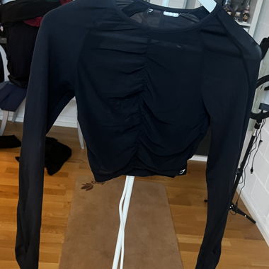 Gymshark Black Mesh Long-Sleeve
