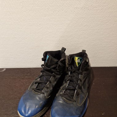 Adidas high-top basketball shoes blue/black 42