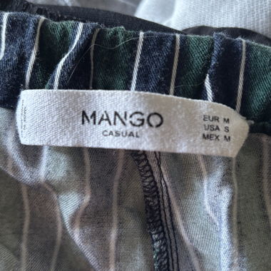 Pantalon rayé Mango