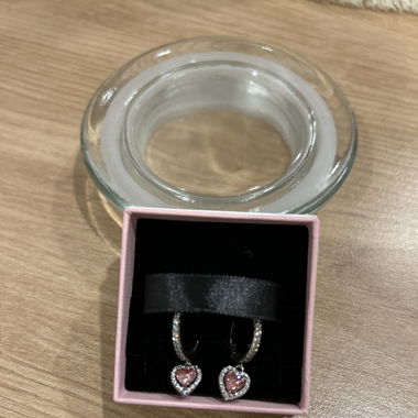 Boucles d’oreillles cœur Pandora