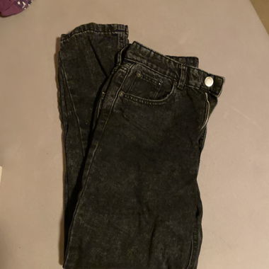 Schwarze Jeans Balloon Leg
