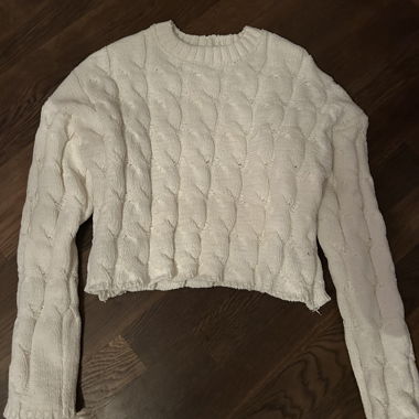 White Knit Sweater